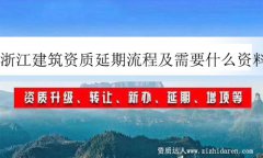浙江建筑資質(zhì)延期流程及需要什么資料